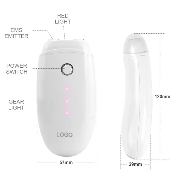 SKB-1405 Portatile Led Light Therapy Skin dimagrante Ems Face Beauty Massager 